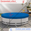 Miniatyrbillede 4 af 9: Rootz Pool Cover - Pool Protector - Swimming Pool Presenning - Pool Guard - Vandtæt skjold - Pool Barrier - Pool Safeguard - Blå - 17,7 x 14,6 x 2,3 t