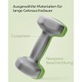 Pikkukuva 5 / 7: Rootz-setti 2 vihreää käsipainoa - valurautaiset painot - neopreenipinnoitettu - 16 cm x 8 cm - 2 kg pari