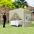 Miniatyrbillede 3 af 11: Rootz Pop Up Gazebo Telt - Garden Pavilion - Foldbar baldakin - UPF50+ UV -beskyttelse - 248L x 248W X 270H CM - Grøn