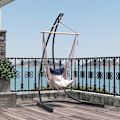Miniatyrbild 8 av 10: Rootz Hanging Chair C -Shape Metal Stand - Hornstick Frame - Hanging Restoring Frame - Stabilitet - 154 cm x 134 cm x 221cm