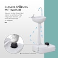 Miniatyrbild 8 av 10: Rootz Portabelt handfat utomhus - Mobilt handfat - Campingdisk - Integrerad tvålautomat - 51 cm x 33,5 cm x 103 cm