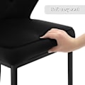 Pikkukuva 7 / 8: Rootz Velvet -baarijakkara - Työpöytäjakkara - Keittiötuoli - Mukavat istuimet - Kestävä ja vakaa - Ergonominen muotoilu - 49 cm x 85 cm x 48,5 cm