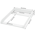 Miniatyrbillede 3 af 6: Rootz-skifteudstyr - Pusleplads - Bleskiftebord - MDF-materiale - 60 cm x 10,5 cm x 80 cm