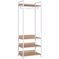 Miniatyrbillede 1 af 6: Rootz multifunktionelt tøjstativ - Organizer - Opbevaringshylde - Pladsbesparende design - Holdbar og miljøvenlig - Justerbare funktioner - 60 cm x 40