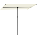 Miniatyrbillede 10 af 10: ROOTZ PARASOL - ROTATERING SUNSHADE - Justerbar haveskærm - UV -beskyttelse UPF 50+ - 150x205 cm hvid og sort