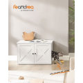 Miniatyrbillede 2 af 8: Rootz White Cat kattebakke - Kitty Toilet - Træspånplade - MDF - Stor opbevaring - Nem montering - 80cm x 53cm x 50cm