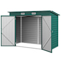 Miniatyrbillede 1 af 10: Rootz Steel Garden Tool Shed - Opbevaringsskur - Udstyrshus - Sikker opbevaring - 249b x 121t x 166/183h cm