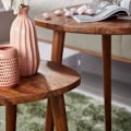 Miniatyrbillede 5 af 5: Rootz Sidebord - Træ Sofabord - Brun - 60 x 56 x 60 cm