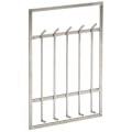 Miniatyrbild 7 av 7: Rootz väggklädhängare metall silver 60x100x7,5 cm design hall klädhängare stål - Väggpanel krokskena - Garderobsvägg - Klädhängare hall