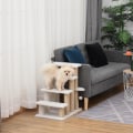 Miniatyrbild 2 av 6: Nancy's Abingdon Pet Staircase - Wit - Spaanplaat, Jute, Pluche - 23,62 cm x 15,74 cm x 25,19 cm