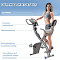 Miniatyrbild 9 av 9: Rootz motionscykel - Stationär cykel - Inomhuscykel - LCD-skärm - Justerbart motstånd - Robust stålram - 97L x 51W x 115H cm