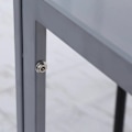 Miniatyrbillede 5 af 7: Rootz Spisebord - Køkkenbord - Glasbord - Firkantet bord - Glasplade - Kompakt design - Grå - 75L x 75W x 75H cm