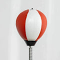 Miniatyrbillede 4 af 7: Rootz-boksestativ - To Speedballs - Roterende boksestang - Kick Pad - Højdejusterbar - Stål - Sort/Rød/Hvid - 84 x 36 x 140-205 cm