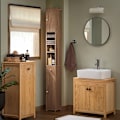 Pikkukuva 2 / 9: Rootz Tall Kylpyhuonekaappi - Säilytysjärjestelmä - Vapaasti seisova hylly - Vintage Design - Säädettävät hyllyt - Kärjenkestävä - Liukumattomat jalat