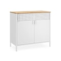 Miniatyrbillede 1 af 9: Rootz Opbevaringsskab - Hvidt Skab - Spånpladestål - Rummelig opbevaring - Robust konstruktion - Nem montering - 40cm x 80cm x 76cm