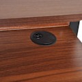 Miniatyrbillede 5 af 7: Rootz Desk - Computer Desk - Office Table - Computer Table - Drawer - Processed Wood - Steel - Brown - Black