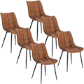 Miniatyrbild 1 av 8: Rootz matstolsset - Snygga sittplatser - Bekväma stolar - konstläder - Ergonomisk design - Slitstark metallram - 46cm x 40,5cm x 85,5cm