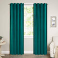 Miniatyrbillede 1 af 7: Rootz Luxurious Velvet mørklægningsgardiner - Draperer - Vinduesbeklædning - Lysblokerende - Energieffektiv - Nem installation - 140cm x 225cm/245cm/2