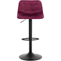 Miniatyrbild 5 av 8: Rootz Barpall - Bänkstol - Vridbara pallar - Sammetssits - Ergonomisk design - 82,5 cm - 104 cm