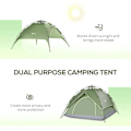 Pikkukuva 9 / 10: Rootz Camping Tent - Double Tent - Family Tent - Automatic Pop Up - Tent - Dark Green - 210 X 210 X 140 cm