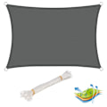 Pikkukuva 1 / 10: Rootz Premium Sun Sail - UV-suojavarjostin - Ulkokatos - Vettä hylkivä, kestävä, helppo asentaa - 4m x 6m