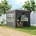 Pikkukuva 2 / 11: Rootz Pop Up Gazebo - Puutarhateltta - Ulkopaviljonki - UPF50+ UV -suoja - tummanharmaa - 250L x 250W x 268H cm