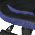 Miniatyrbild 5 av 7: Rootz barnstol svart - blå för barn från 6 med ryggstöd - Barnsnurrstol ergonomisk barnkontorsstol - Ungdomsstol justerbar i höjdled - Barnstol utan a