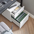 Pikkukuva 8 / 9: Rootz lukittava rullasäiliö - Valkoinen arkistokaappi - Säilytyskaappi - Yöpöytä - Sivupöytä - 5 pyörää - E1 MDF - PVC - 44cm x 40cm x 54,5cm