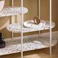 Miniatyrbillede 5 af 8: Rootz konsolbord - Entrébord - Gangbord - Åbent opbevaringsrum - 120 cm x 86 cm x 40 cm - MDF (E1) - Metalramme