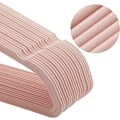 Pikkukuva 3 / 7: Rootz vaateripustimet - 50 kpl - sametti - Liukumaton - Tilaa säästävä - Vaaleanpunainen - Kulta - 45 x 0,6 x 23,5 cm