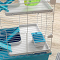 Miniatyrbillede 9 af 11: Rootz 6 -lag hamsterbur - gnaverhus - kæledyr habitat - efterforskningsrør - 58 cm x 36 cm x 81 cm