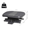 Miniatyrbillede 3 af 11: Rootz Fodstøtte Fodstøtte - Sort - Hofter - 17,71 cm x 13,38 cm x 6,49 cm
