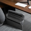 Miniatyrbild 4 av 5: Rootz Swivel Chair - Executive Chair - Kontorsstol - Skrivbordsstol - Höjdjusterbar - Tyg + Metall - Grå - 68x69x116-126cm