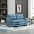 Miniatyrbild 2 av 5: Rootz Bäddsoffa - Hopfällbar soffa - 2-sits Tyg soffa - Soffa - Med sovfunktion - Soffset - Blå -147,5 x 75 x 85 cm