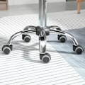 Miniatyrbild 9 av 10: Rootz Salon Pall - Kontorspall - Pall i konstläder - Justerbar i höjdled - Ergonomisk design - 48cm x 48cm x 54-69cm