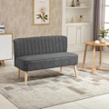Miniatyrbillede 4 af 9: Rootz Sofa - 2-personers Sofa - Sofasæde - Lounge Sofa - Mørkegrå - 117 x 56,5 x 77 cm