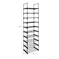 Miniatyrbild 7 av 7: Rootz 10 Hylla Skoställ - Skoorganisator - Skoförvaring - Utrymmesbesparande design - Förstärkta järnrör - Gör det själv-montering - 45cm x 30cm x 174