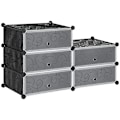 Miniatyrbillede 7 af 7: Rootz skostativ - modulært skostativ til 6 par sko - abs-stik - dørplade - træhammer - sort - 49L x 36,5W x 108H cm