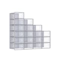 Miniatyrbild 1 av 7: Rootz Skolåda Organizer - Förvaringsbehållare - Klara plastbehållare - Stapelbar design - 33,5 cm x 23,2 cm x 14,3 cm - Set med 18