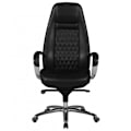 Miniatyrbild 2 av 7: Rootz Executive Chair - Äkta läder - Diamantdesign - Aluminiumbas - Ergonomiska kontroller - Svankstöd - 120 kg Lastkapacitet - 120-130 cm x 68 cm x 5