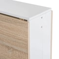 Miniatyrbild 5 av 7: Rootz Folding Table - Dining Table - Desk - Computer Desk - Writing Table - Side Table - Oak + White - 103 x 76 x 73.5 cm