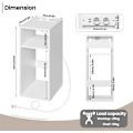 Miniatyrbillede 3 af 9: Rootz sengebord med strømskinne - Natbord - Ladestation - Opbevaringsplads - 25 cm x 60 cm x 30 cm