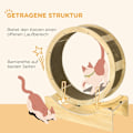 Miniatyrbillede 5 af 10: Rootz PawHut Cat Wheel - Cat træningshjul - Cat Running Wheel - Glat rotation - Låsbar bremse - Ridsepude - 91 cm x 33,5 cm x 94 cm - Eg