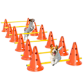 Miniatyrbillede 10 af 10: Rootz Agility Set Dogs - Dog Training Equipment - Canine Fitness Gear - Forbedrer koncentrationen - 80 cm x 22,5 cm x 30 cm
