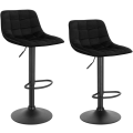 Miniatyrbild 1 av 10: Rootz Velvet Barpall - Bänkstol - Justerbar svängbar pall - Bekväma sittplatser - Stabil design - Hållbar konstruktion - 42,5 cm x 35 cm, höjd 82,5 cm