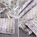 Miniatyrbillede 5 af 9: Rootz Luxurious Patchwork sengetæppe - Dyne - Dyne - Vendbart design - Kan maskinvaskes - Holdbar polyester - Fås i flere størrelser (150x200cm, 170x2