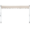 Miniatyrbillede 1 af 6: Rootz Manual Udvidelig markise - Solsejl - terrasse markise - UV -beskyttelse - 400 cm x 120 cm x 170-280 cm