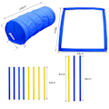 Miniatyrbillede 3 af 11: Rootz Dog Agility Tunnel - Gul, Blå - Pe, Polyester - 58,26 cm x 60 cm x cm