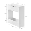 Miniatyrbillede 4 af 6: Rootz Badeværelse Toiletpapir Rolle Holde-Badeværelseshylde Smal hylde Opbevaringsskab- B55 x D20 x H60cm