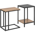 Miniatyrbild 1 av 7: Rootz Set med 2 soffbord - Sidobord - Vardagsbord - Stapling Sidobord